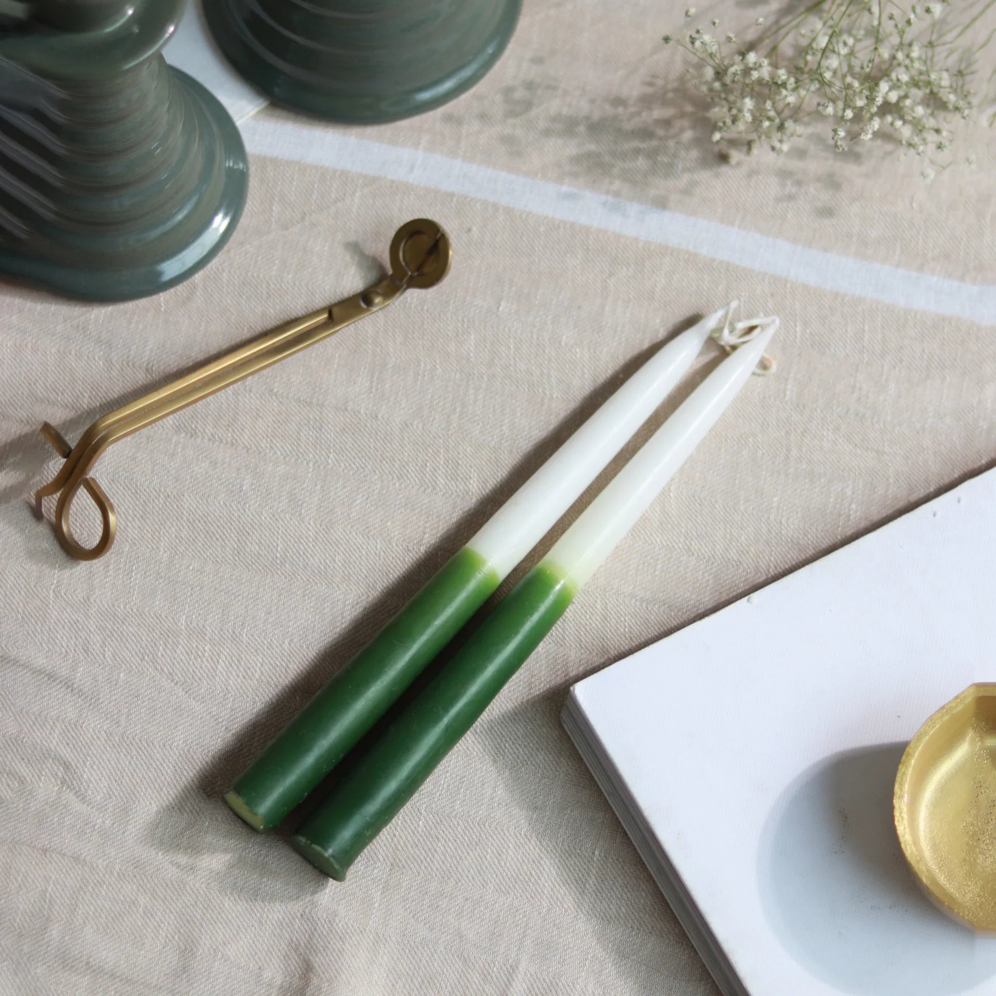 Candles and Candle Holder
