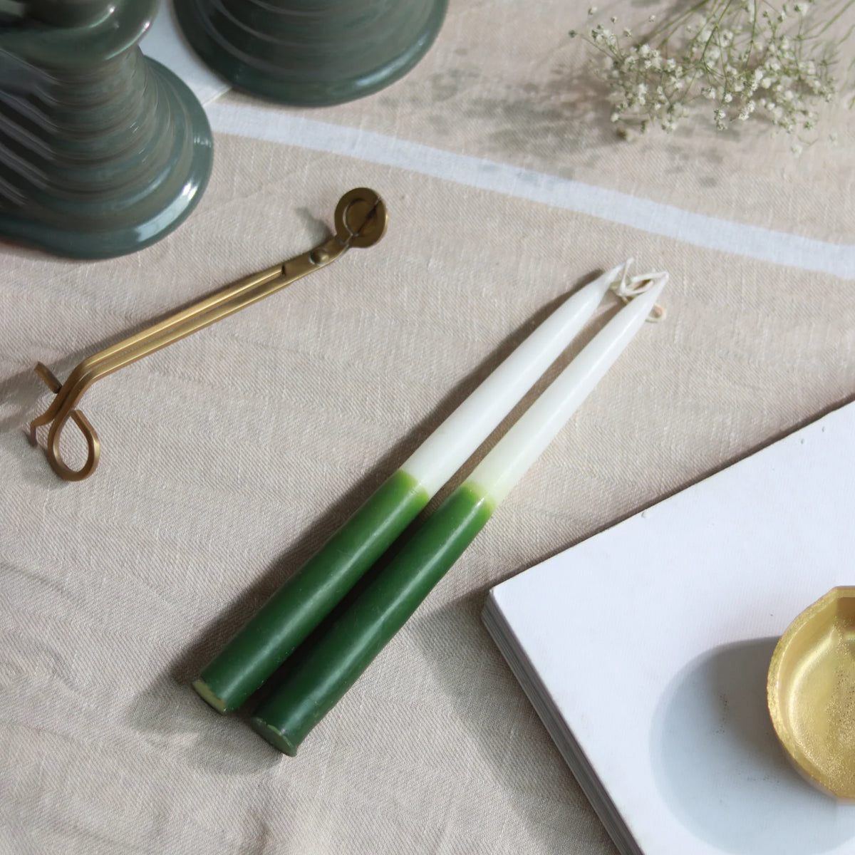 Candles and Candle Holder