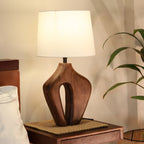 Phoenix Textured Wooden Lamp