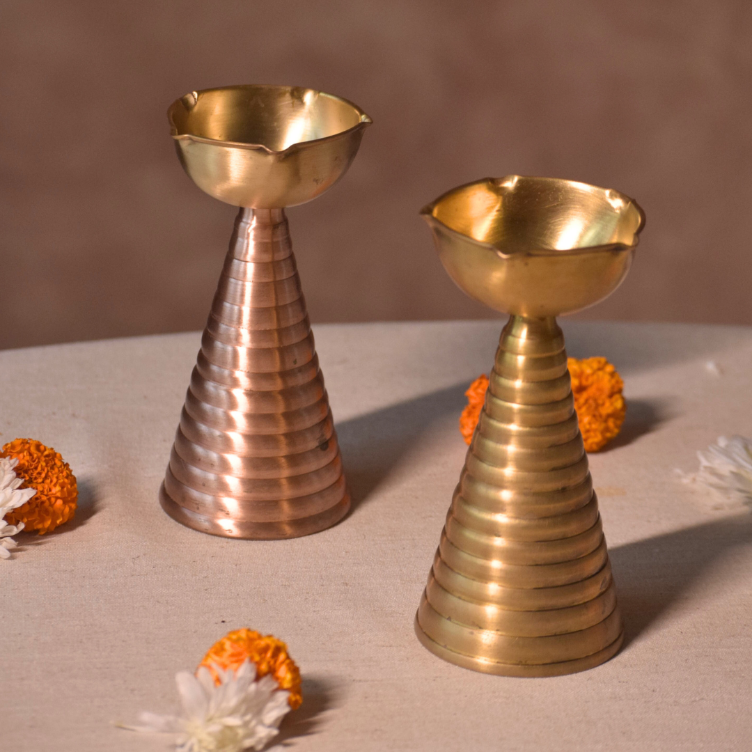 Brass Diya (tall)