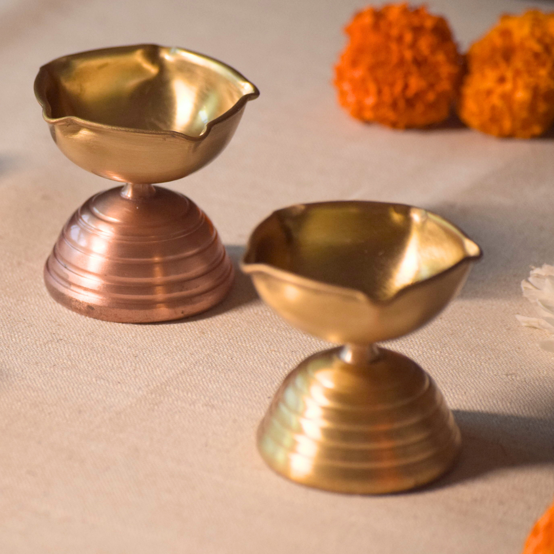 Brass Diya (Short)