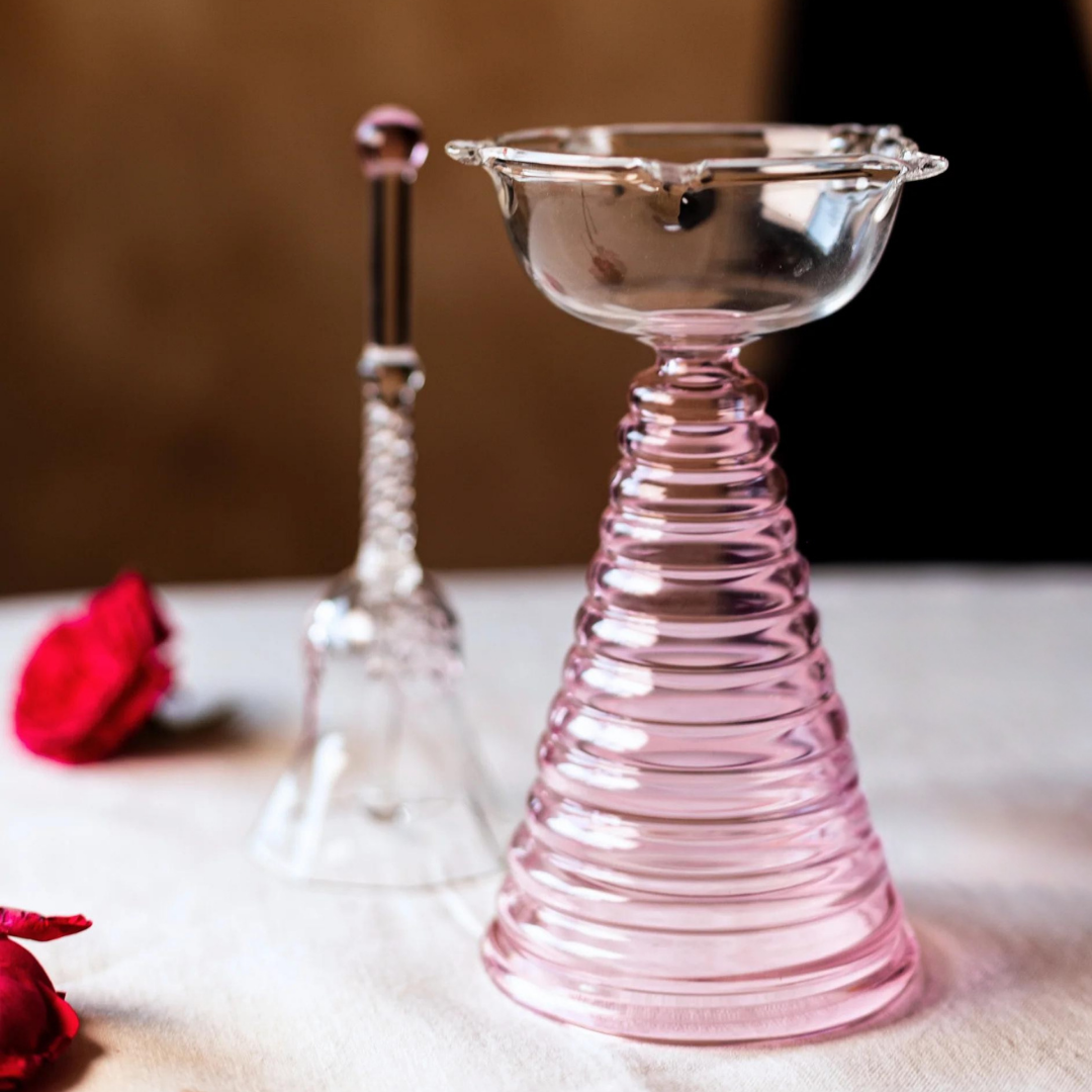 Ringing Glass Bell Pink