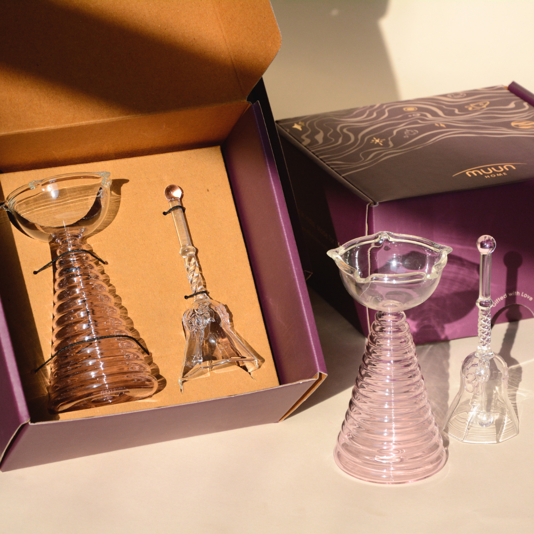 Ringing Glass Bell Pink