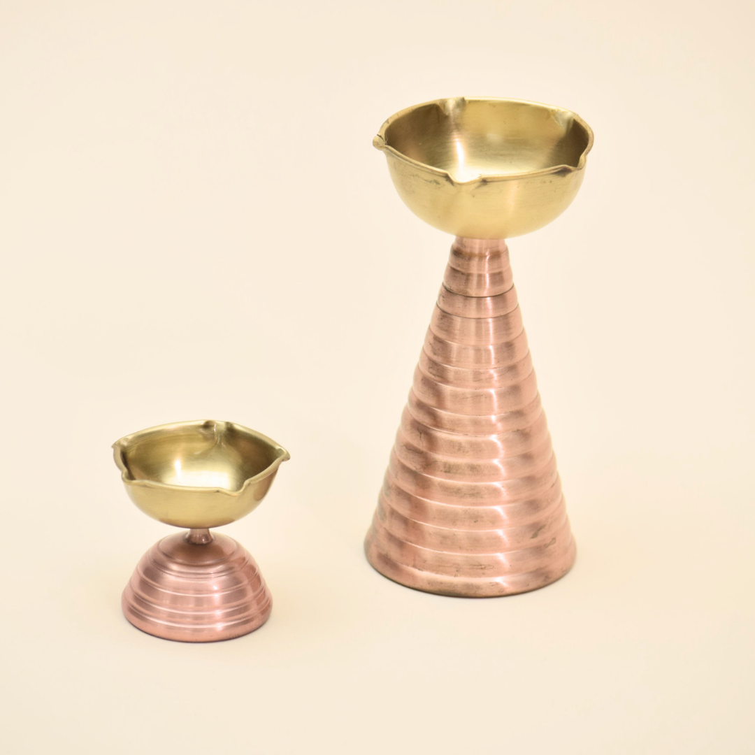 Brass Copper Diya Short