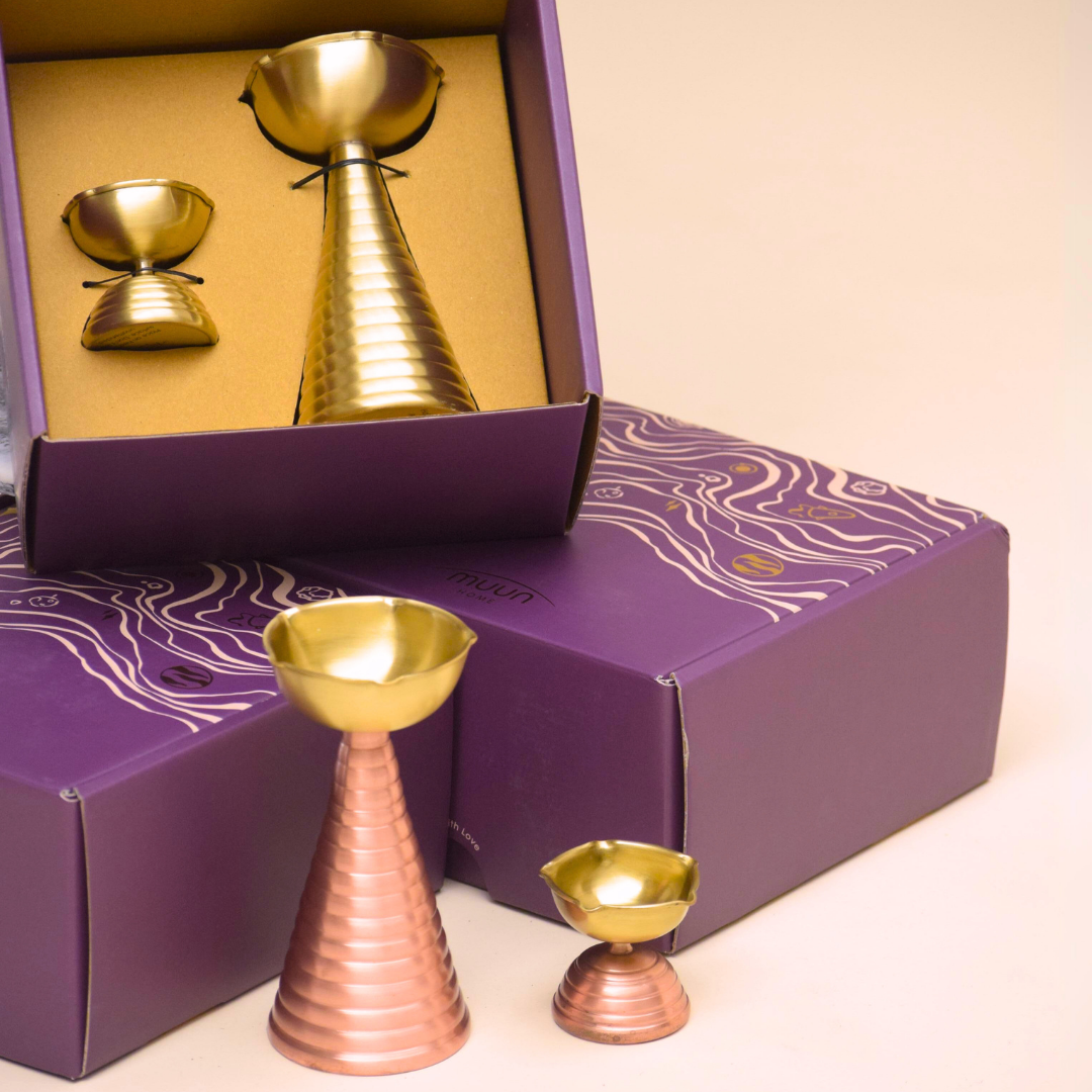 Brass Copper Diya Short