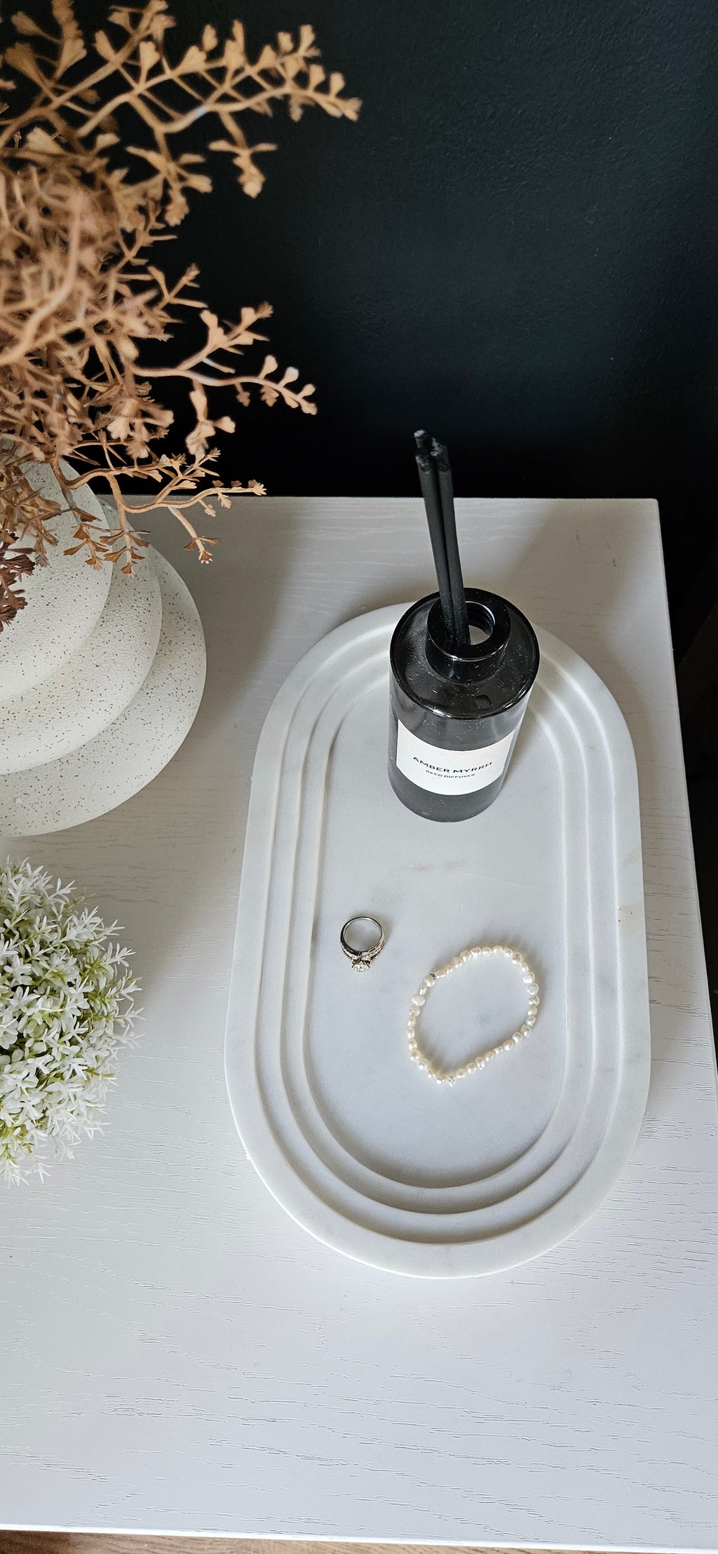 Oval Marble Tray