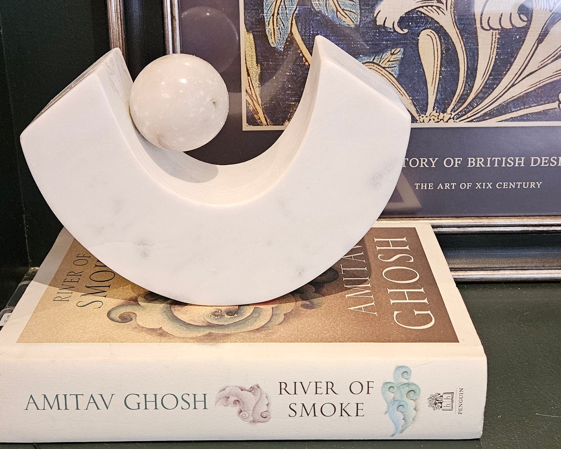 Sculptural Marble Accent