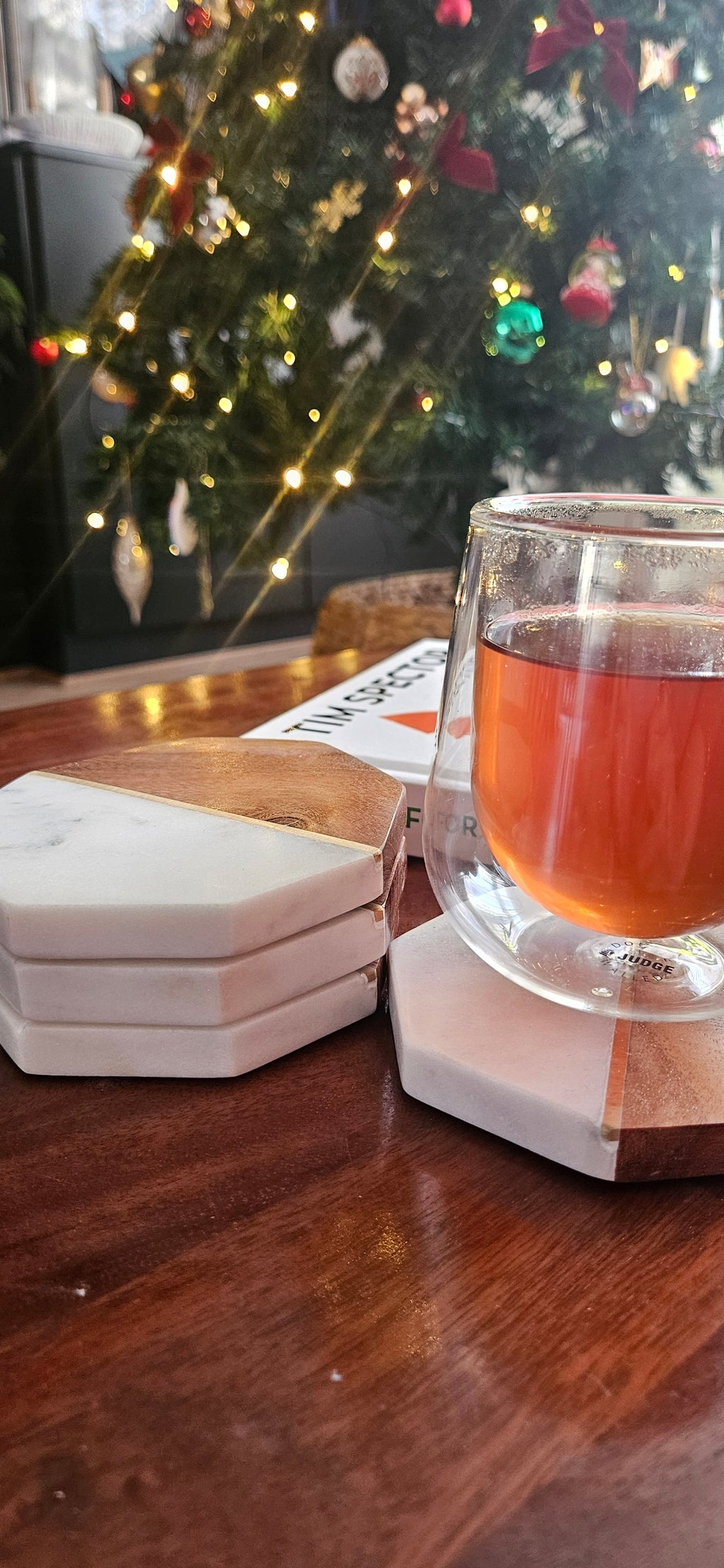 Marble and wood coasters 2