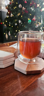 Marble and wood coasters 2