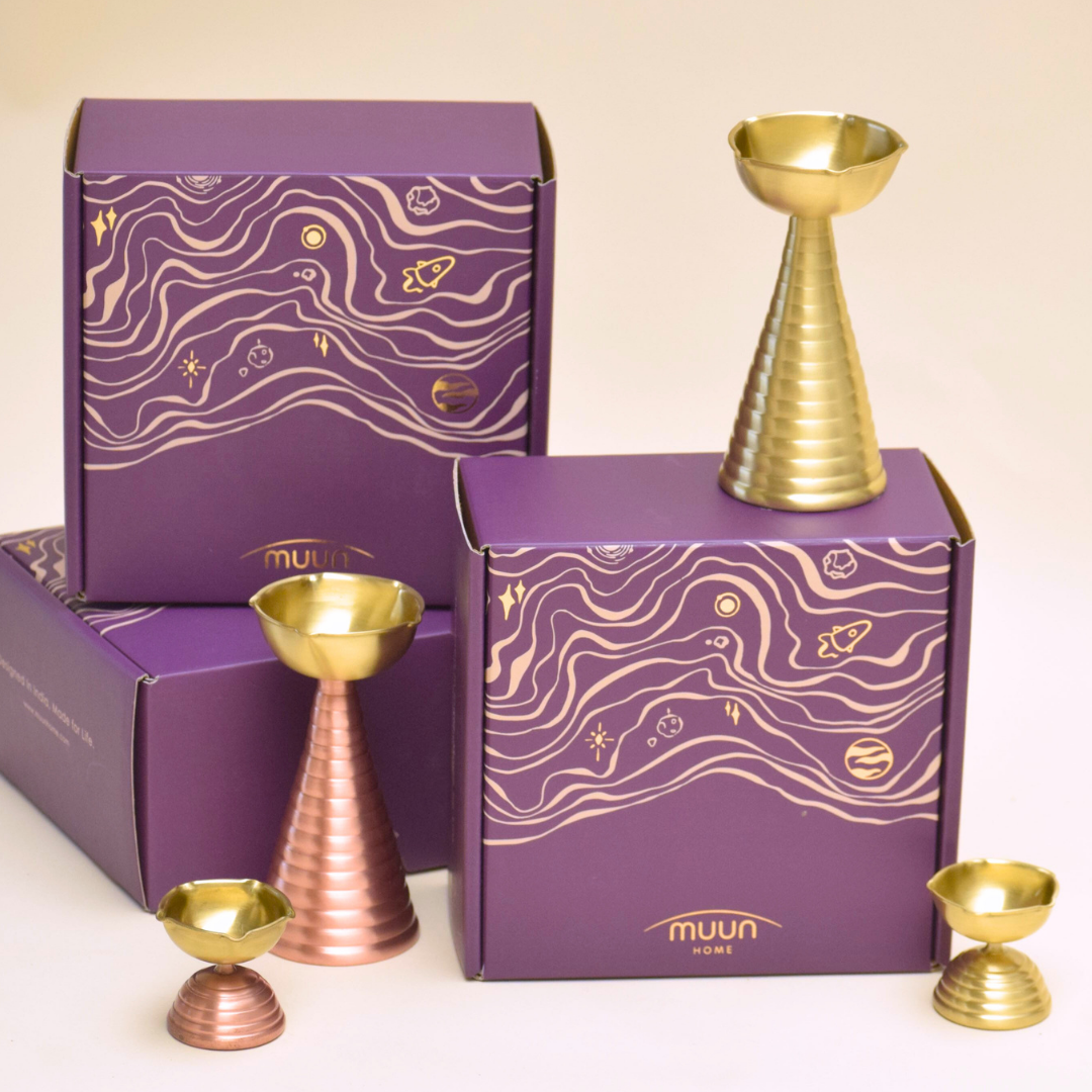 Brass Diya (tall)