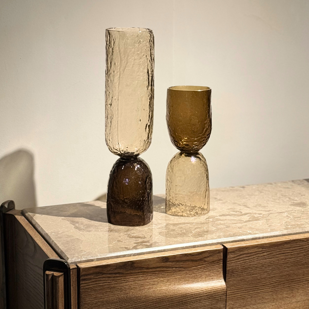 Axel Textured Glass Decorative Object (Tall)
