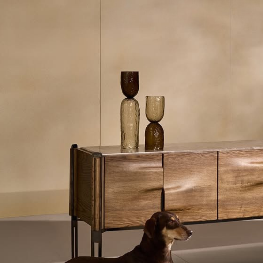 Axel Textured Glass Decorative Object (Tall)