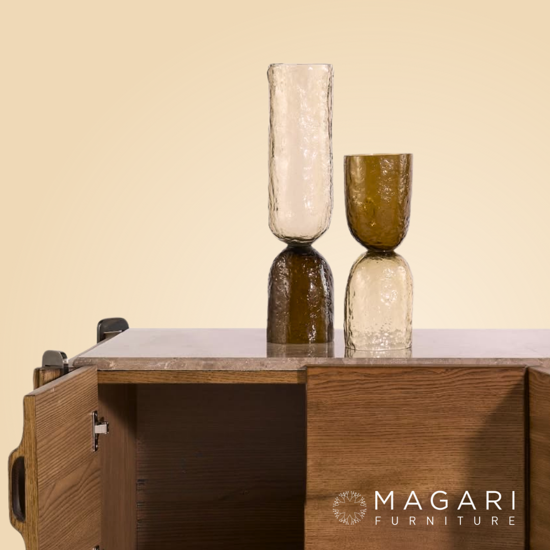 Axel Textured Glass Decorative Object (Tall)