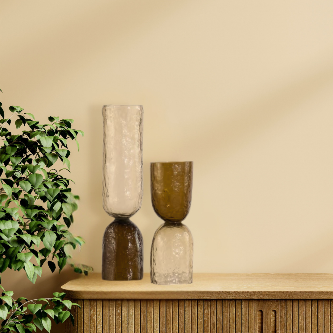 Axel Textured Glass Decorative Object (Tall)