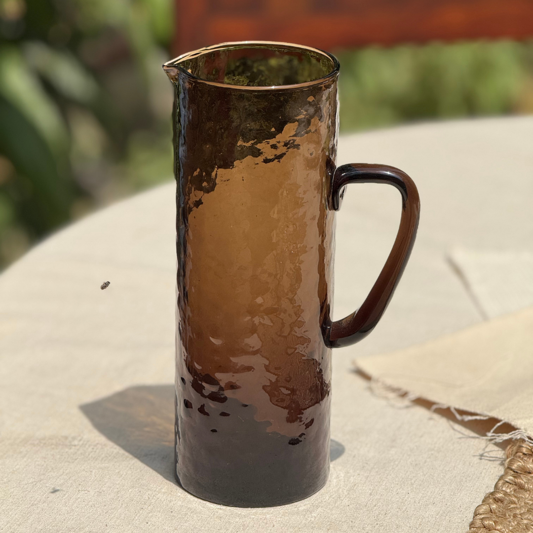 Brown Textured Pitcher