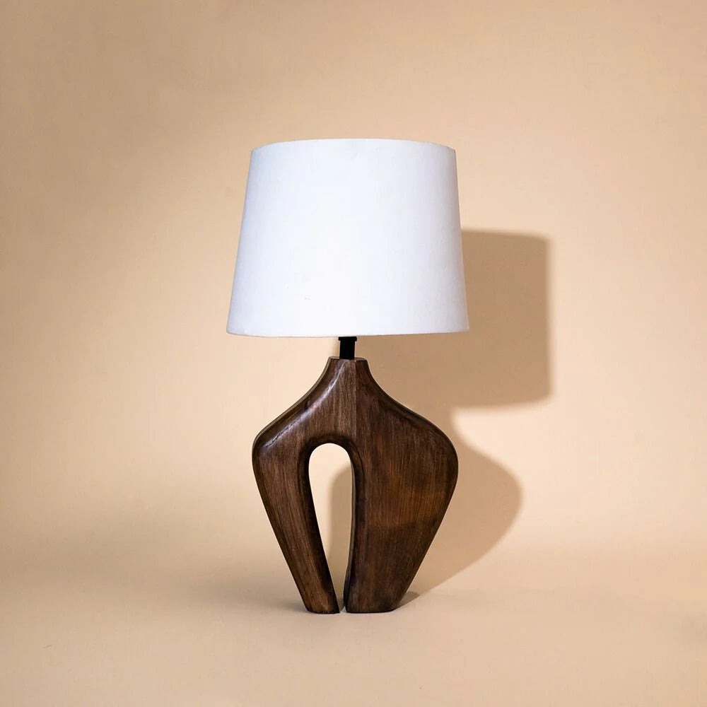 Phoenix Textured Wooden Lamp