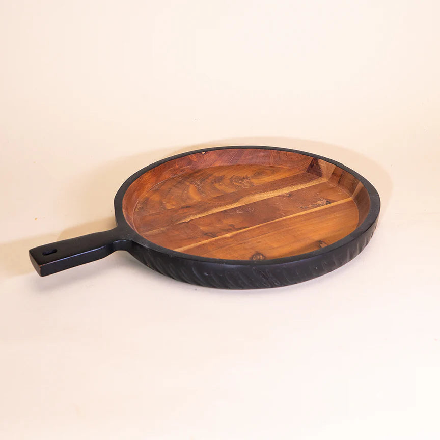 Acacia Wood Server with handle