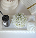 Scalloped Marble Tray